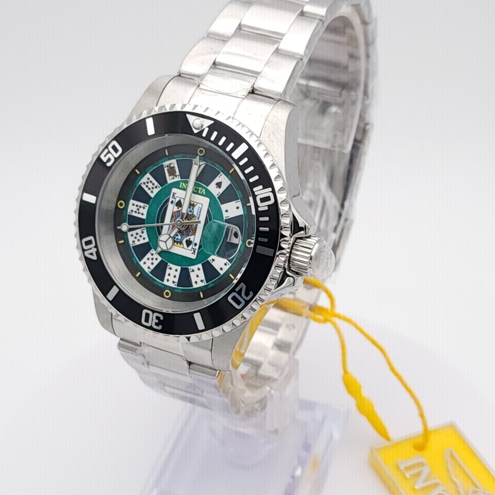 Invicta Pro Diver 50524 Men's Quartz Watch Two Tone Steel Black Bezel 200 m New - Picture 10 of 16